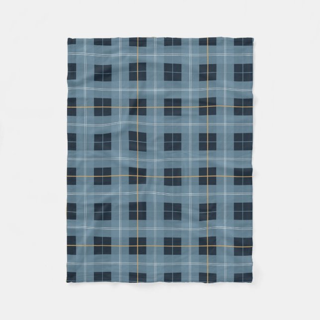 Quinnipiac University Tartan Fleece Blanket (Front)