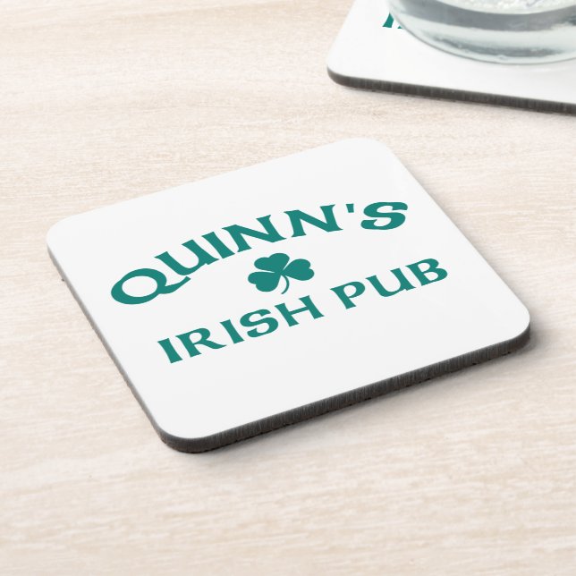 Quinn's Irish Pub  Coaster (Left Side)