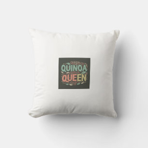 Quinoa Queen Throw Pillow