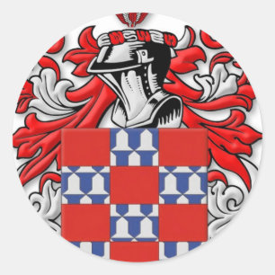 Quinones Coat of Arms Classic Round Sticker