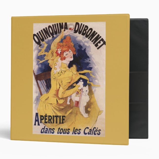Quinquina Dubonnet Aperitif Promotional Poster Binder (Front/Inside)