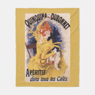 Quinquina Dubonnet Aperitif Promotional Poster Fleece Blanket