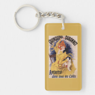 Quinquina Dubonnet Aperitif Promotional Poster Keychain