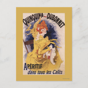 Quinquina Dubonnet Aperitif Promotional Poster Postcard