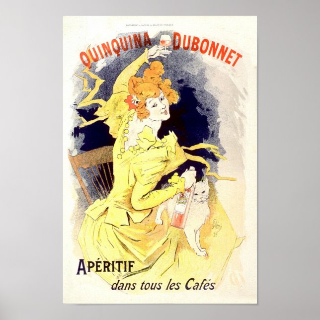 Quinquina Dubonnet Aperitif Vintage French Ad Poster (Front)