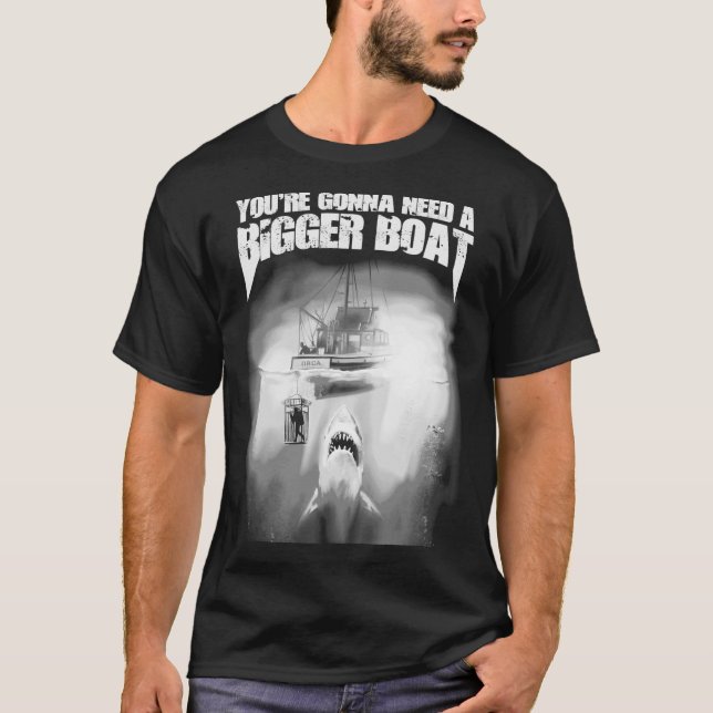 Quint&x27;s Amity Island Fishing You&x27;re Gonna  T-Shirt (Front)