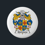 Quintana Family Crest 2 Inch Round Button<br><div class="desc"></div>