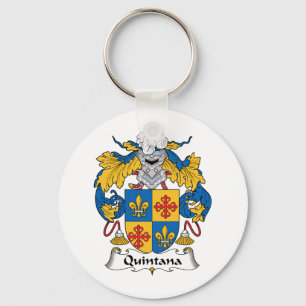 Quintana Family Crest Keychain