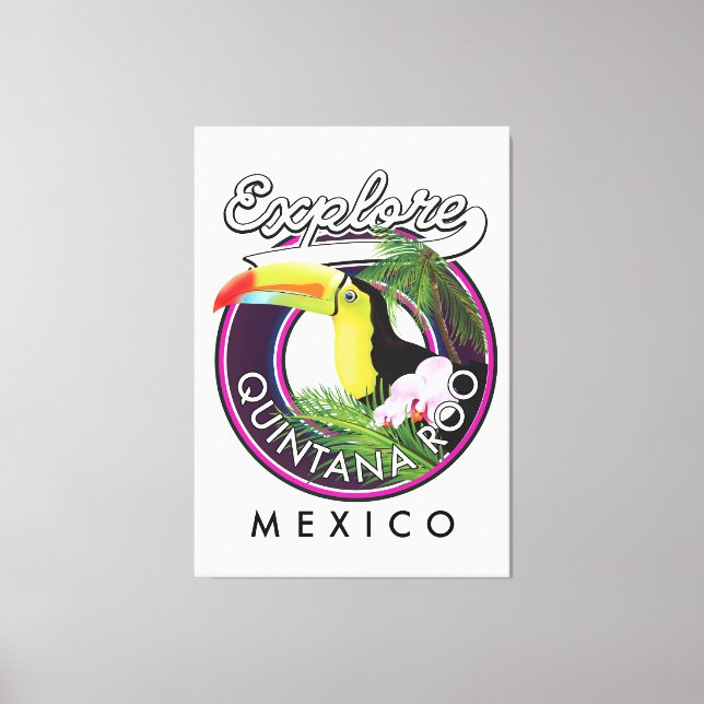 Quintana Roo holbox beach mexico. Canvas Print (Front)