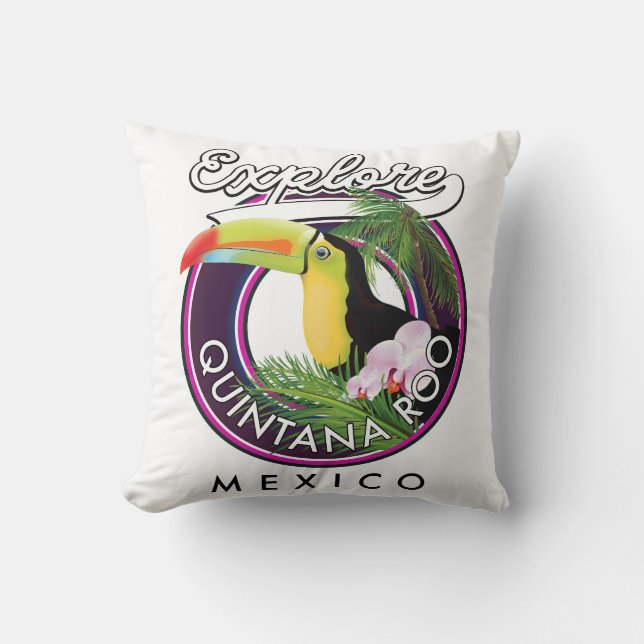 Quintana Roo holbox beach mexico. Throw Pillow (Front)