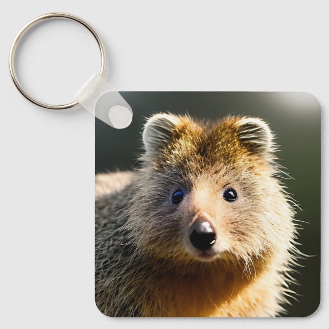 Quintin The Ginger Quokka, Keyring (Front)