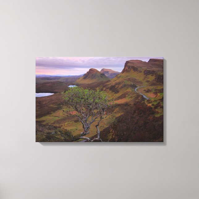 Quiraing sunrise landscape on Skye Canvas Print (Front)