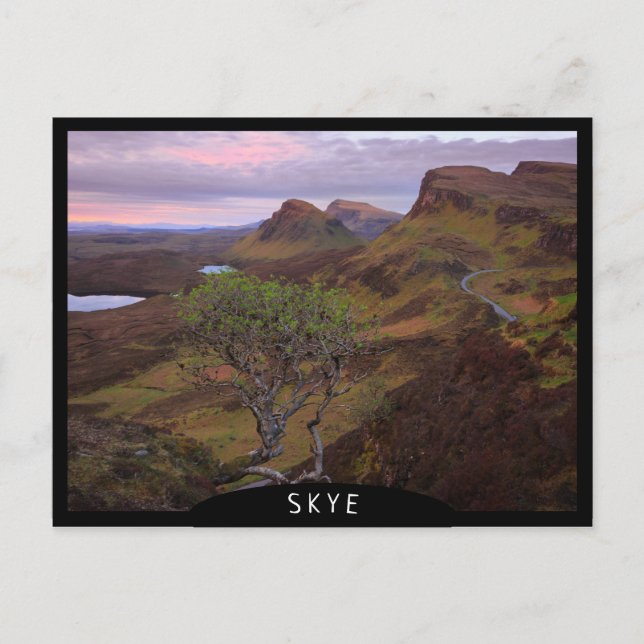 Quiraing sunrise landscape on Skye Postcard (Front)