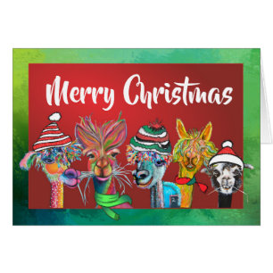 Quirky Alpacas Joyeux Noël carte 19-4