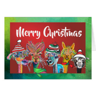 Quirky Alpacas Joyeux Noël carte 19-4