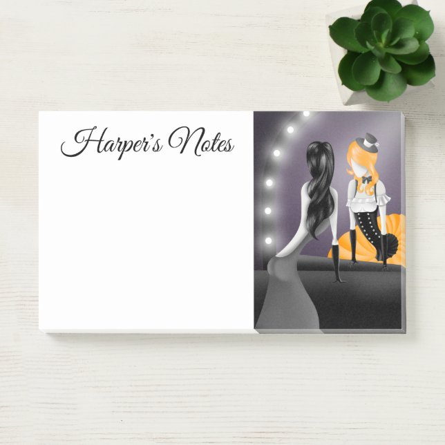 Quirky Ballerina & Dancer refection  Post-it Notes (Office)