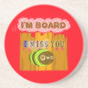 Quirky Bee Art Print Coaster