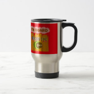Quirky Bee Art Print Travel Mug