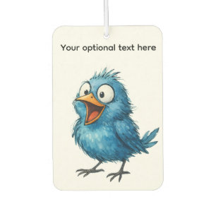 QUIRKY BLUE BIRD  AIR FRESHENER