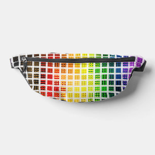 Quirky Boho Plaid Colourful Gay Rainbow Pride Flag Fanny Pack