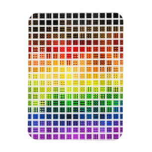 Quirky Boho Plaid Colourful Gay Rainbow Pride Flag Magnet