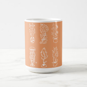 Quirky botanical coffee mug