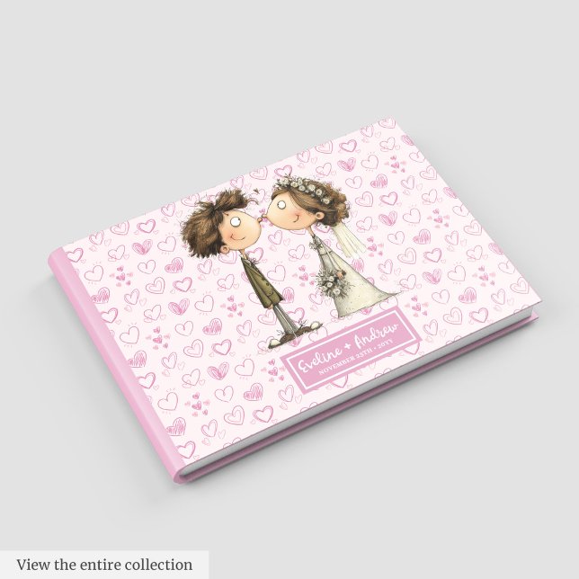 Quirky Bride Groom Personalized Guest book (Quirky Bride Groom Personalized Guest book)