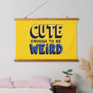 Quirky Charm, Artistic Flair!  Hanging Tapestry