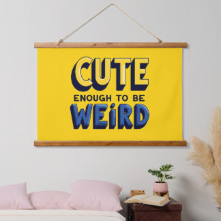 Quirky Charm, Artistic Flair!  Hanging Tapestry