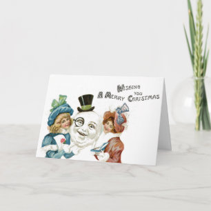Quirky Christmas Card Weird Kitch Unusual Greeting