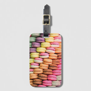 Quirky Colourful Macaroons Luggage Tag