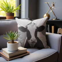 Quirky Cow Black and White Novelty