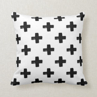 Quirky Crosses Throw Pillow