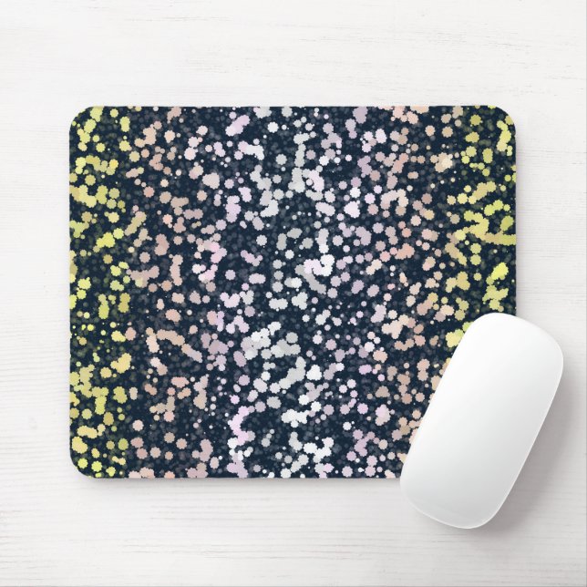 Quirky Cute Retro Boho Flora Pangender Pride Flag Mouse Pad (With Mouse)