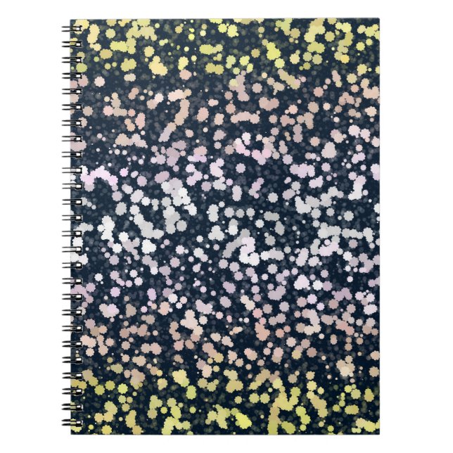 Quirky Cute Retro Boho Flora Pangender Pride Flag Notebook (Front)
