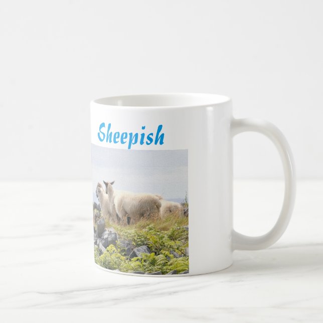 Quirky Designs - Sheep in a field Coffee Mug (Right)