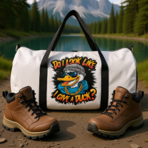 Quirky Duck: Do I Look Like I Give A Duck Duffle Bag