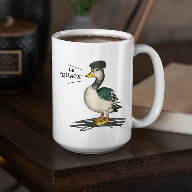 Quirky Duck, Funny French Duck Coffee Mug (Creator Uploaded)