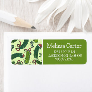 Quirky Festive Christmas Pickles Pattern