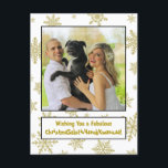Quirky Fun All Inclusive Holiday Seasonal<br><div class="desc">This fun holiday postcard will cover all the bases! The caption reads: Wishing you a fabulous ChristmaSolsticHanukKwanzaa! - melding Christmas,  Solstice,  Hanukkah,  and Kwanzaa into one deliciously quirky word. Perfect for sending seasonal greetings to a broad audience!</div>