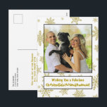 Quirky Fun All Inclusive Holiday Seasonal Postcard<br><div class="desc">This fun holiday postcard will cover all the bases! The caption reads: Wishing you a fabulous ChristmaSolsticHanukKwanzaa! - melding Christmas,  Solstice,  Hanukkah,  and Kwanzaa into one deliciously quirky word. Perfect for sending seasonal greetings to a broad audience!</div>