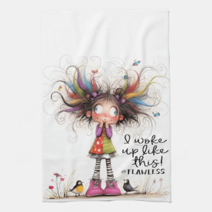Quirky Girl Flawless Kitchen Towels
