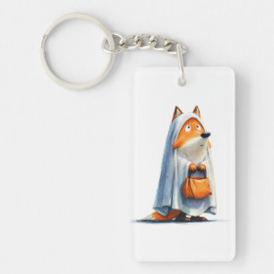 Quirky Halloween Fox Keychain