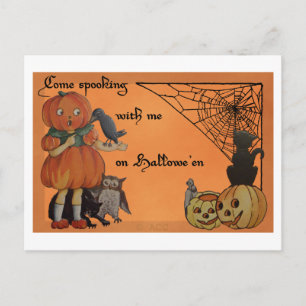 Quirky Halloween Postcard