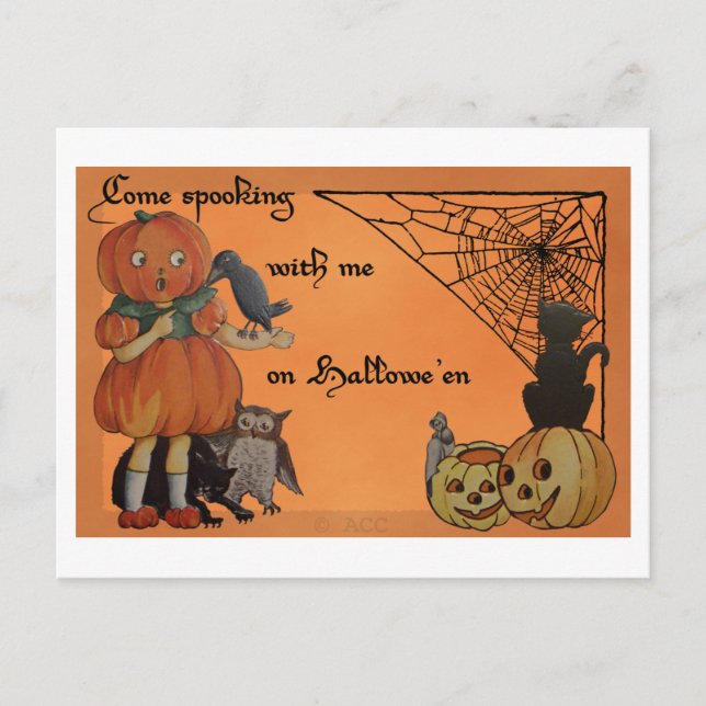 Quirky Halloween Postcard (Front)
