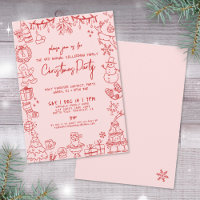 Quirky Hand Drawn Whimsical Christmas Party