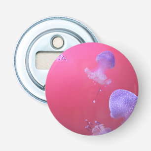 Quirky Jellyfish in the Pink Water Bottle Opener