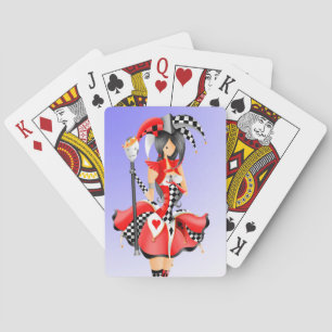 Quirky Jester & Puppet King  Playing Cards