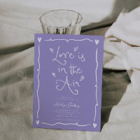 Quirky Love Is In the Air Bridal Shower Lilac