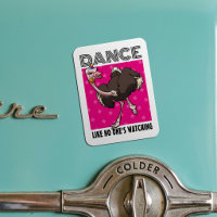 Quirky Ostrich Dance Like No One's Watching Design